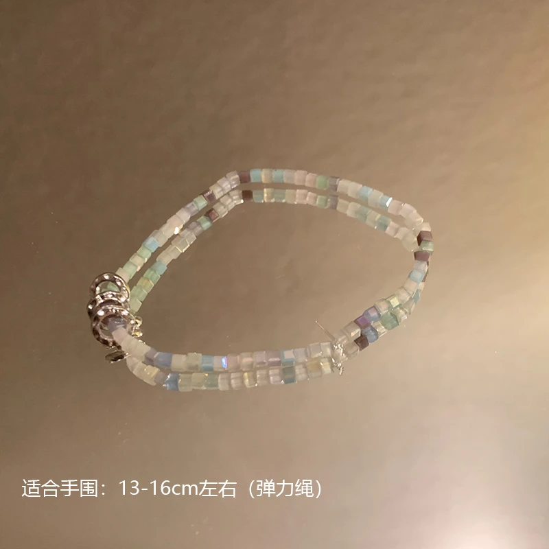 合金莫桑石手链 小众气质百搭甜美简约温柔手链9766-01