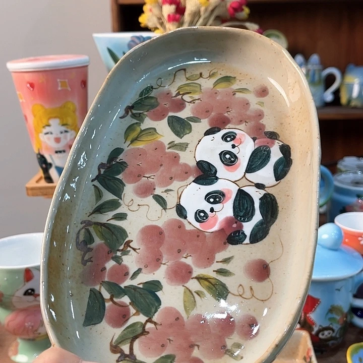 象****吃景德镇釉下手绘陶瓷