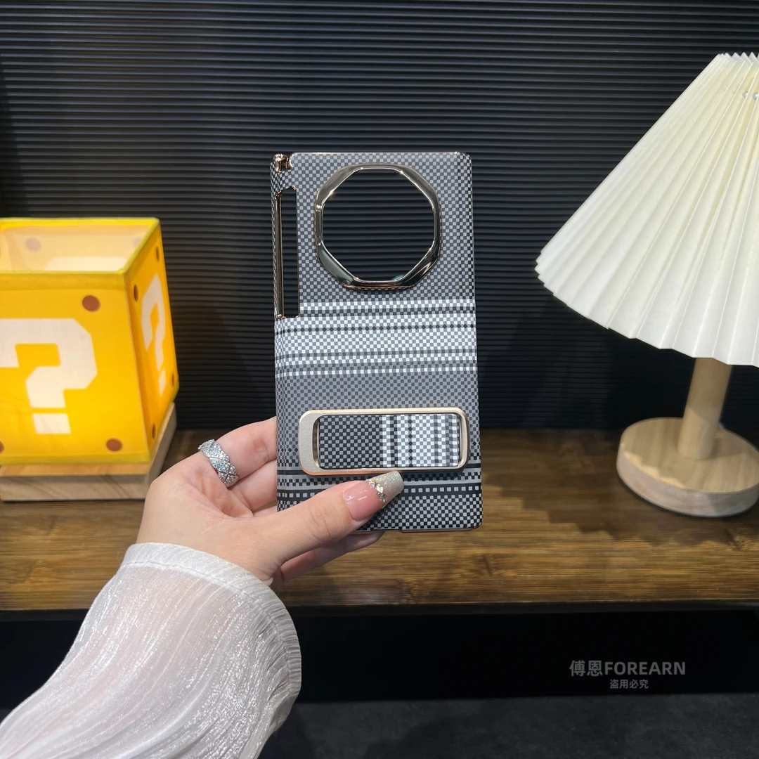 适用于华为matexts手机壳matext双中轴xts真皮xt折叠屏保护套支架