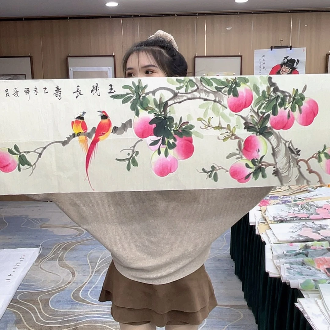 国画00美女福利画画手画手