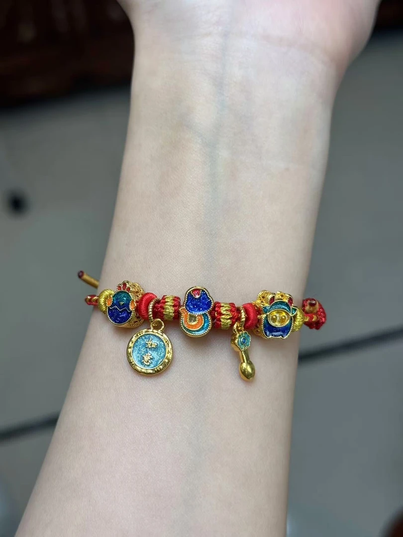 预--【蛇年三合红绳】足金999，编绳发出