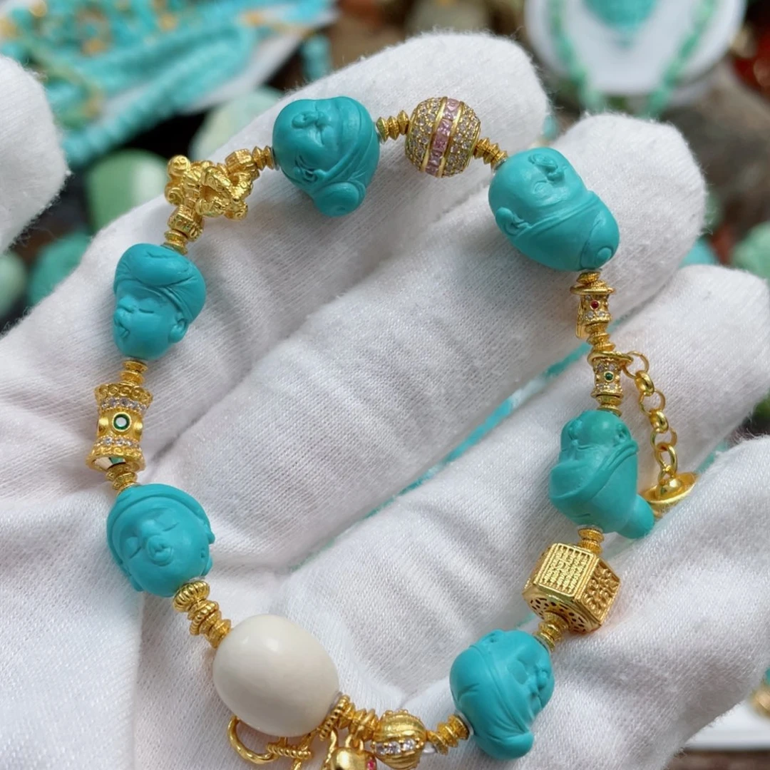 绿松石珠宝奇石未镶嵌