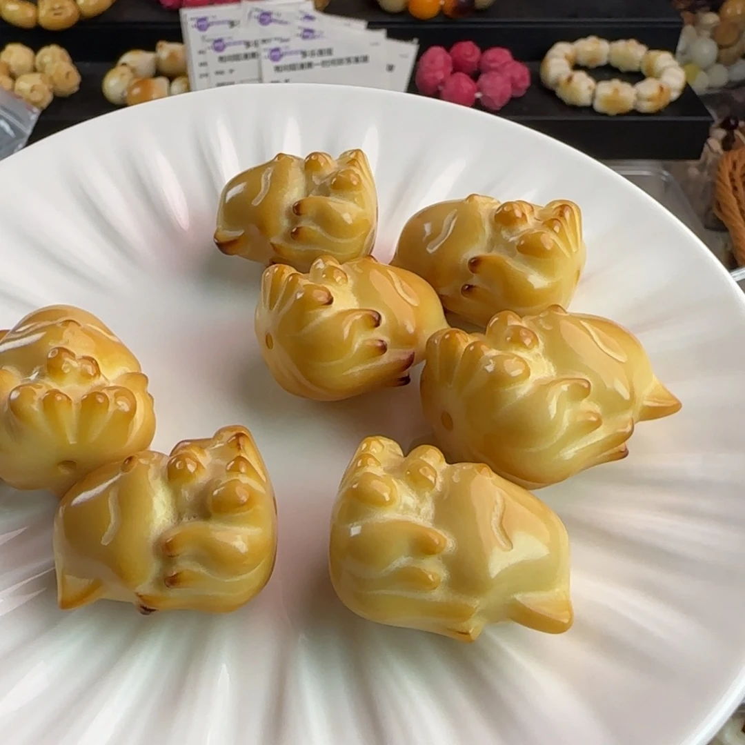 菩提根/象牙果手串微瑕疵炭烤打凤九6颗