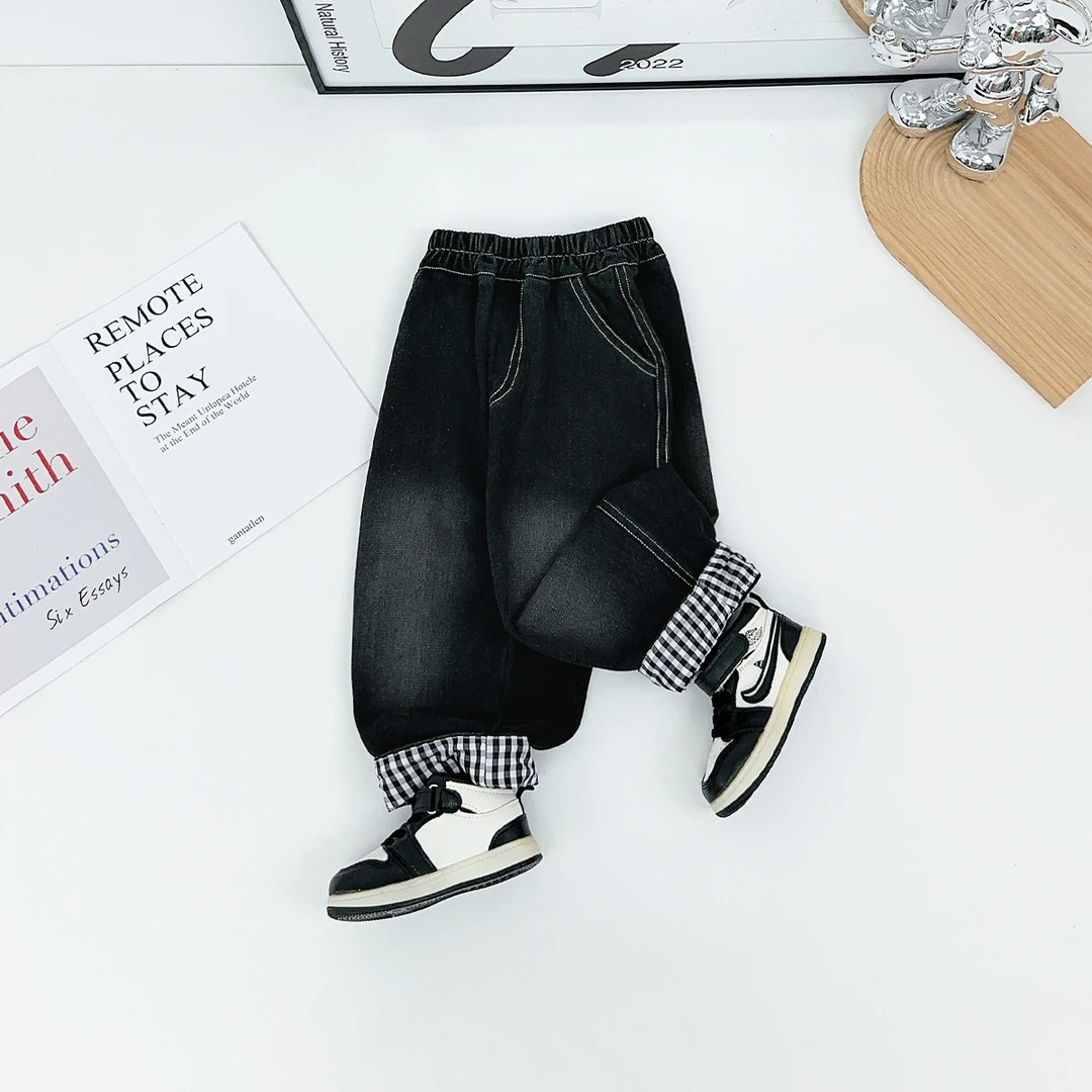 男童裤子秋季中大儿童牛仔裤2025新款韩版潮BQ25881N悠悠童话童装