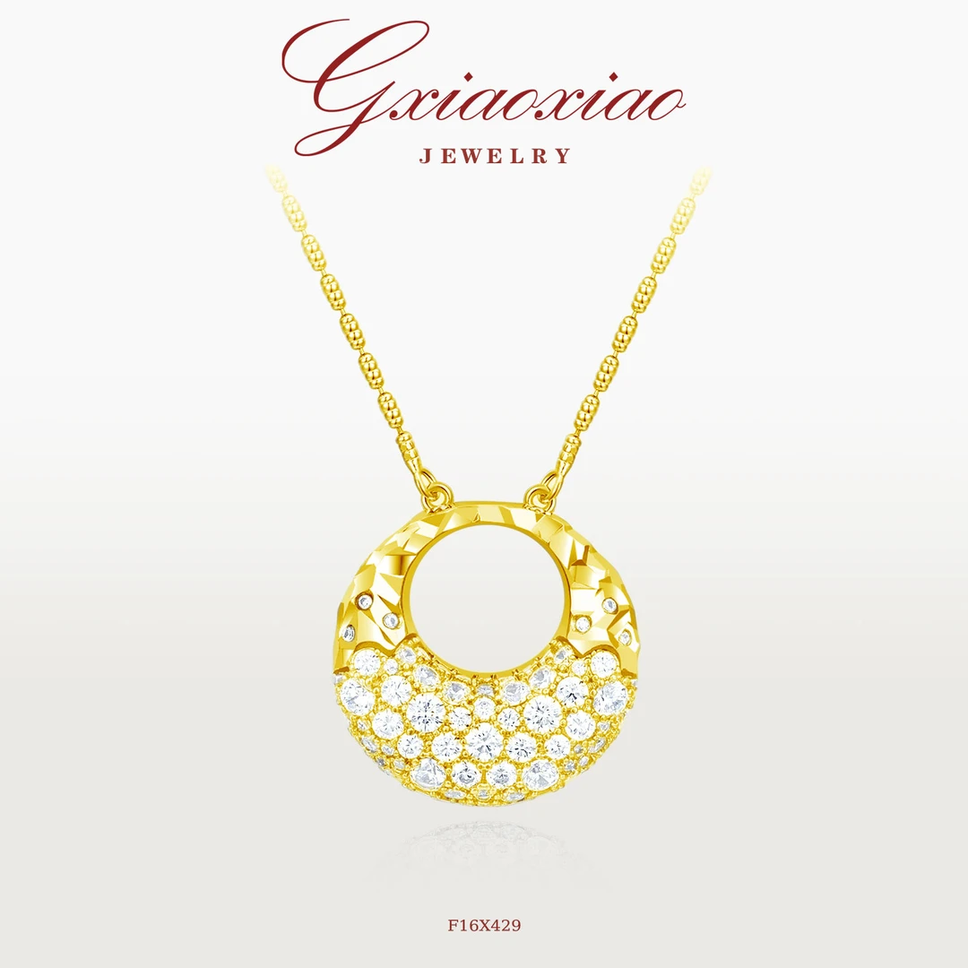 G XIAOXIAO 镀K金 简约百搭气质包包锁骨项链 F16X429 F16X211