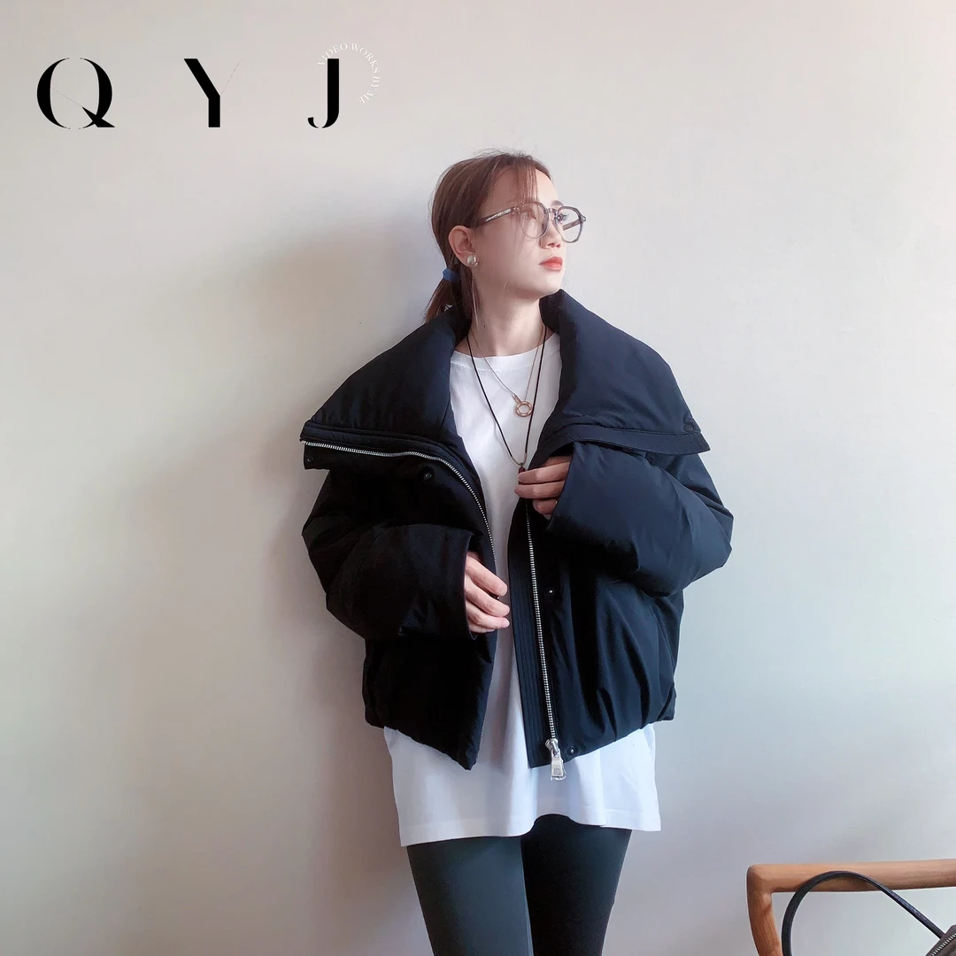 QYJ【莫列】外贸单廓形通勤时尚短款外套