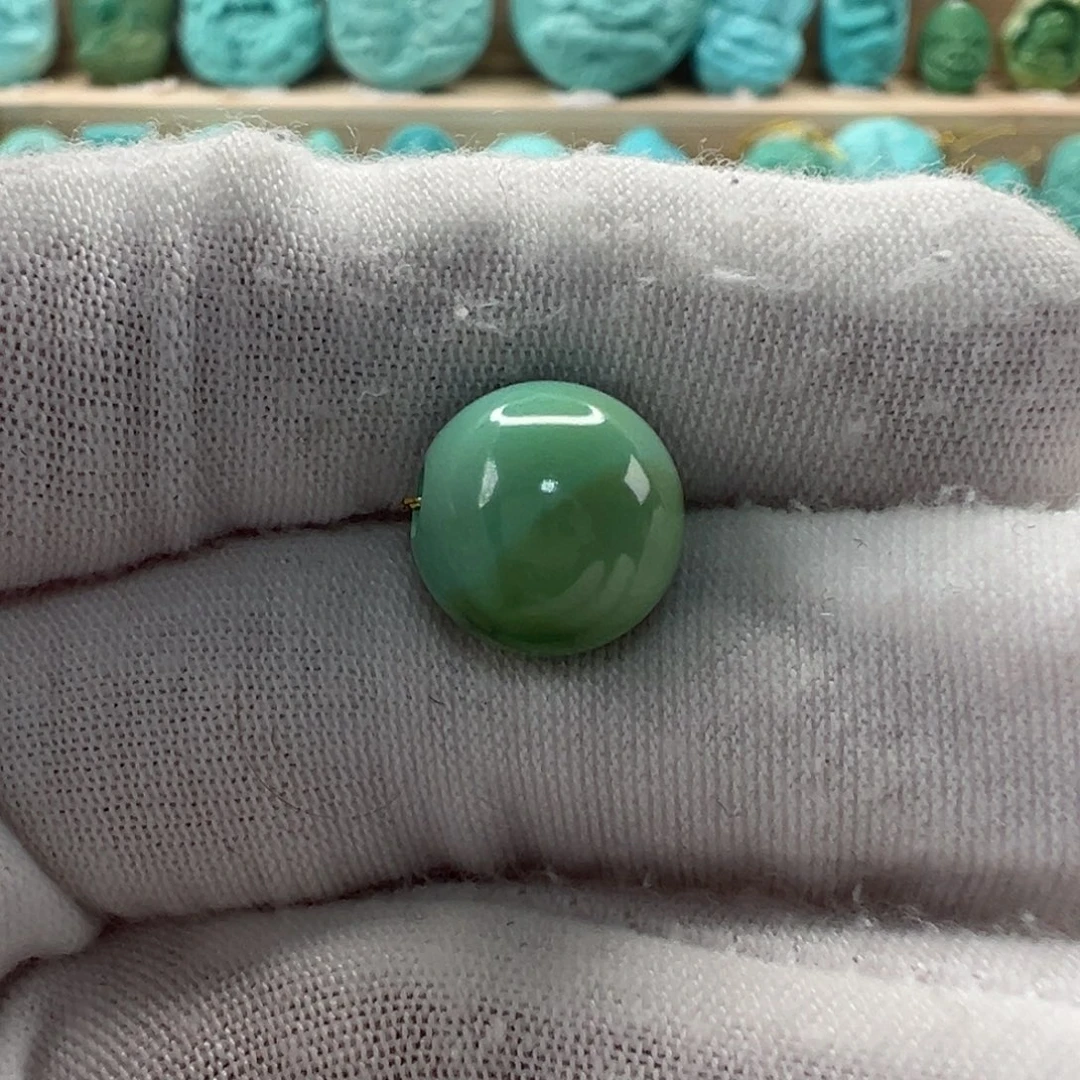 未镶嵌绿松石圆珠11mm