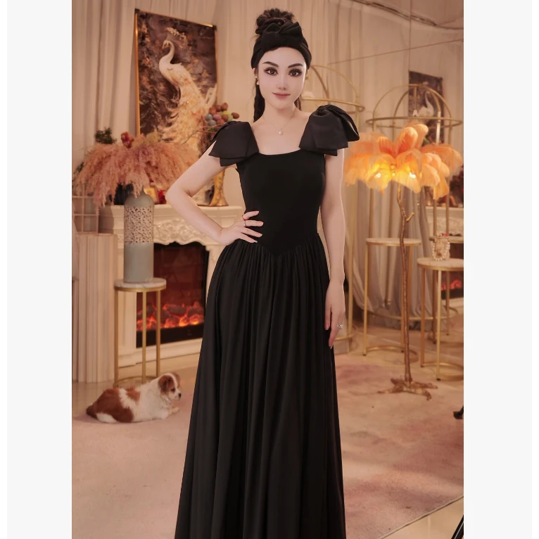 【星姐推荐】星原创高级定制【新艺术曲线】设计师轻奢名媛连衣裙