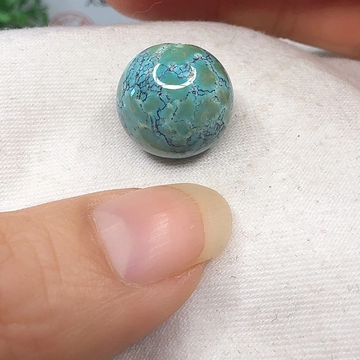 未镶嵌绿松石圆珠卡15.7