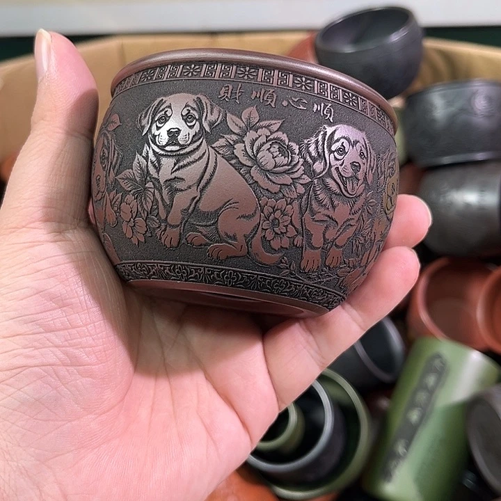 茶杯紫砂全手工紫砂主人杯