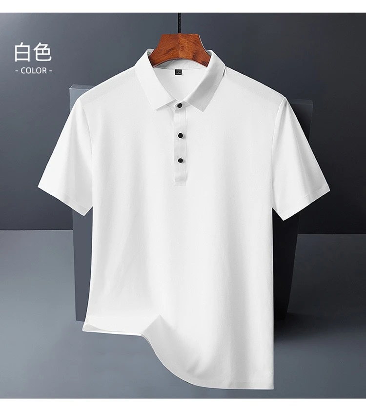 速干冰丝短袖polo衫夏季无痕薄款高弹力男女半袖T恤衫商务休闲