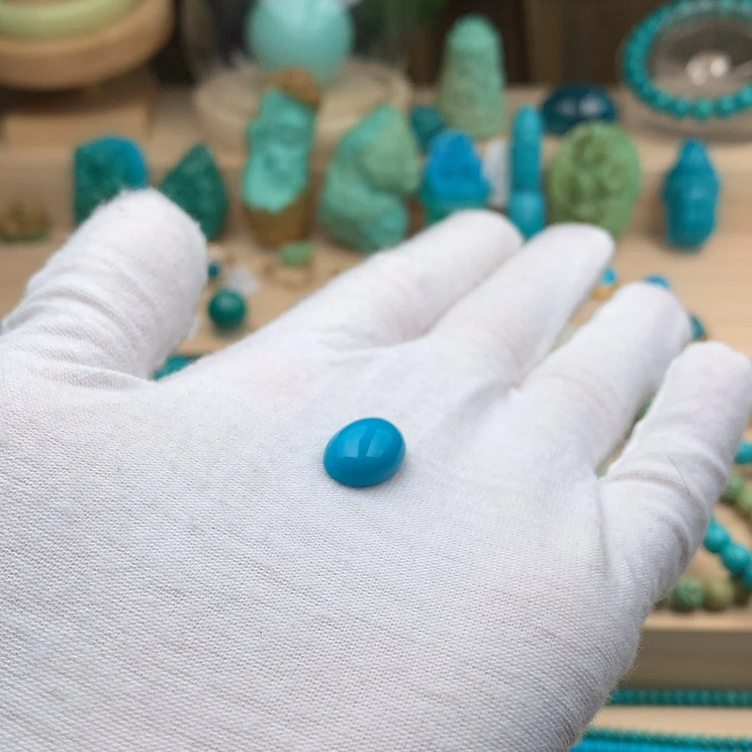 绿松石18K金镶嵌珠宝奇石