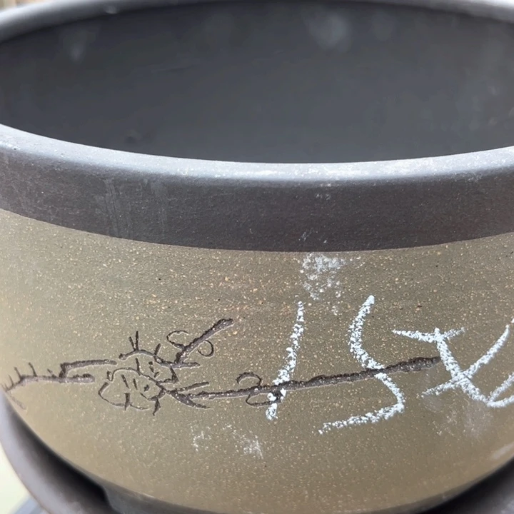 红陶紫砂碗盆口25