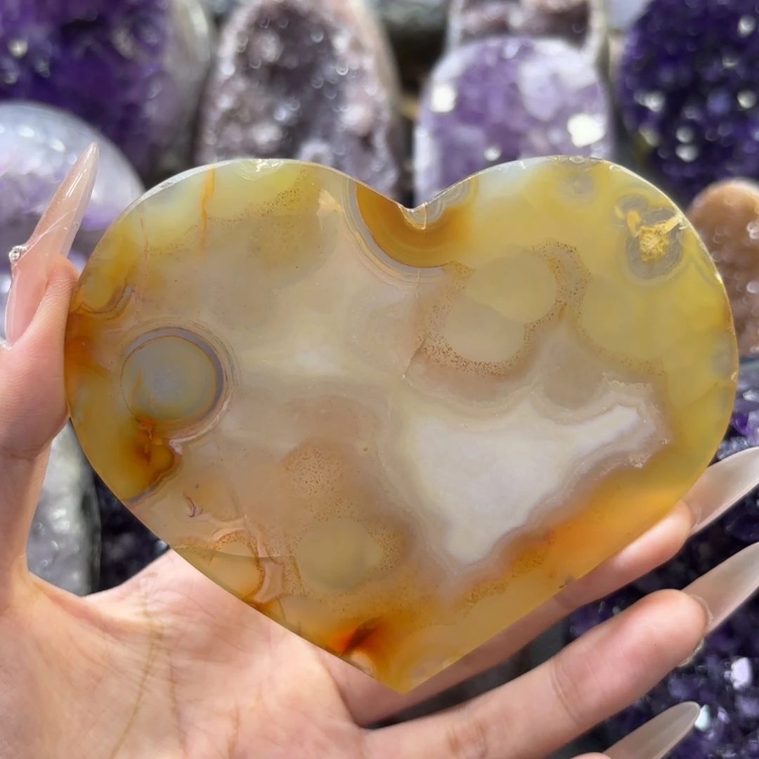 大型摆件（非配饰）未镶嵌紫晶16号 爱心