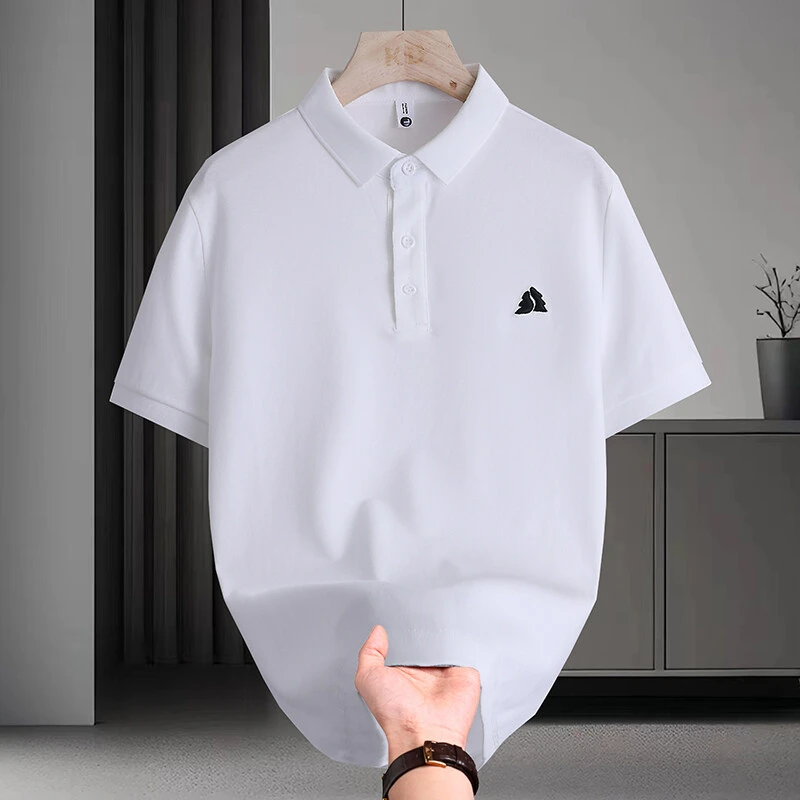 赛罗鲨夏季新款精品男士POLO衫短袖时尚百搭修身刺绣T恤上衣7792