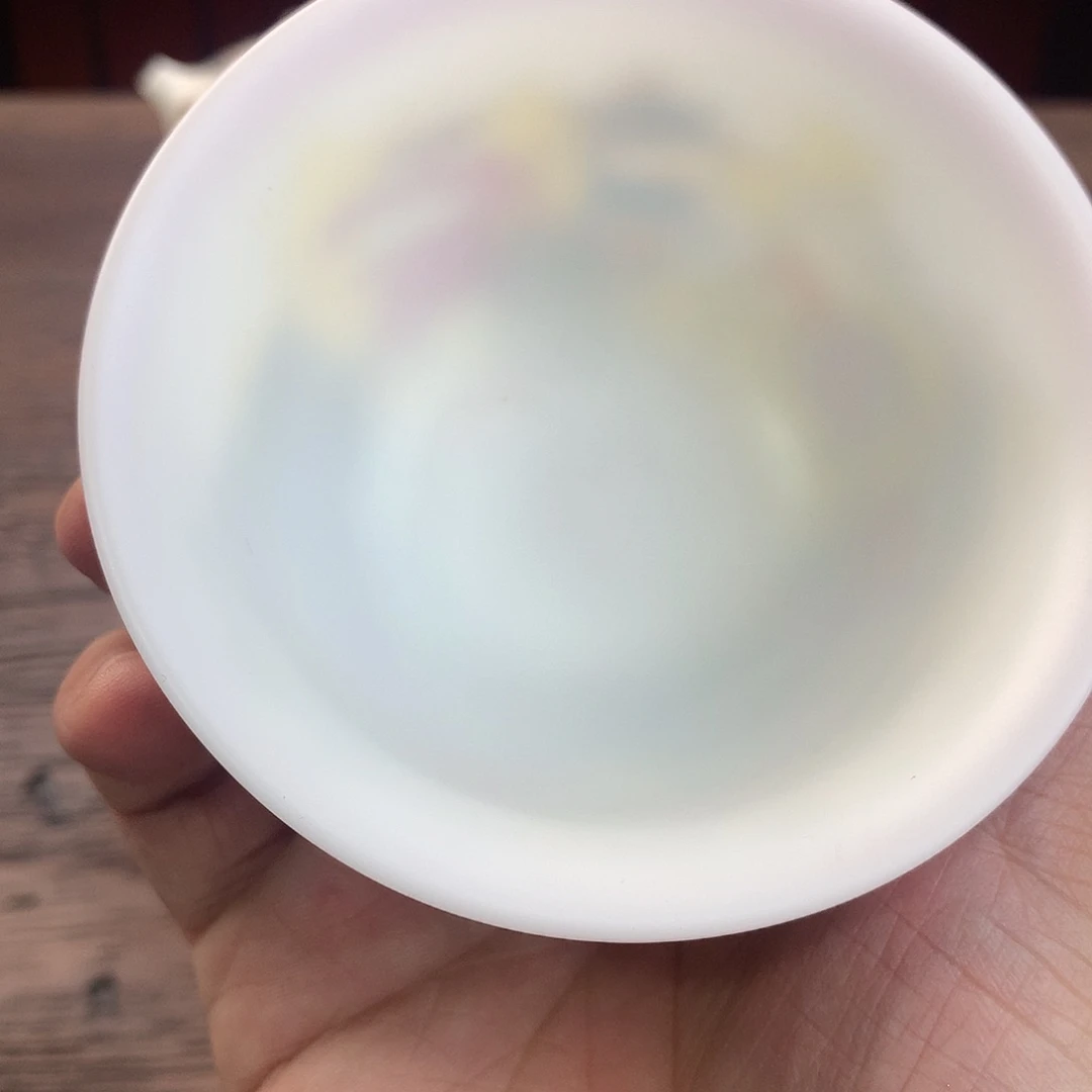 布***u冰种素烧手绘主人杯