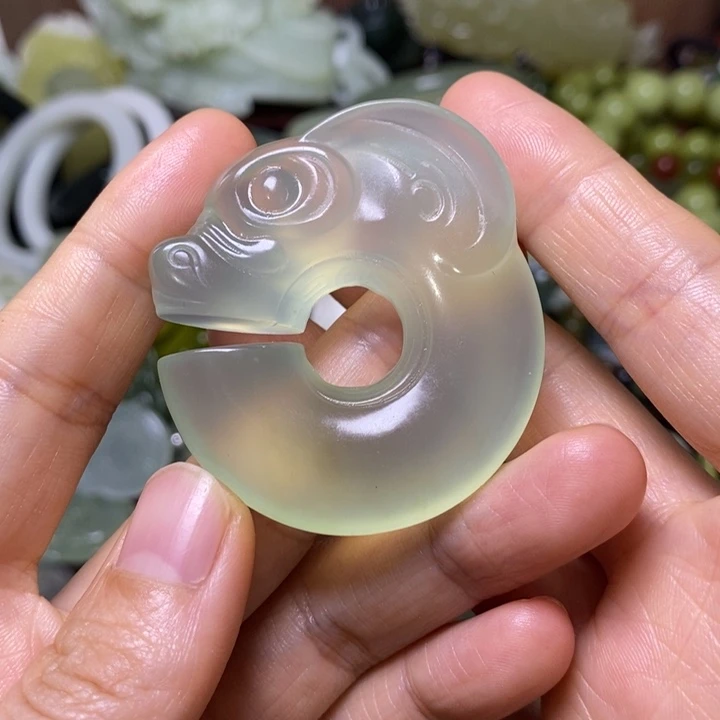 岫玉未镶嵌岫玉挂件