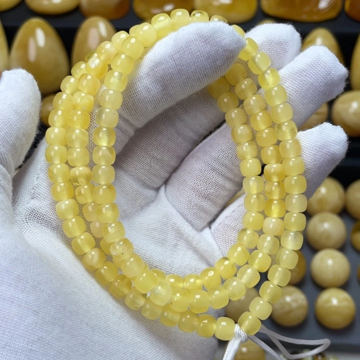 蜜蜡手链未镶嵌天然俄料蜜蜡老型108