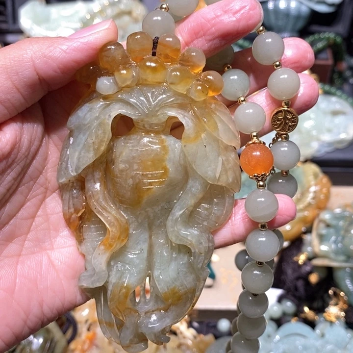 岫玉毛衣链未镶嵌