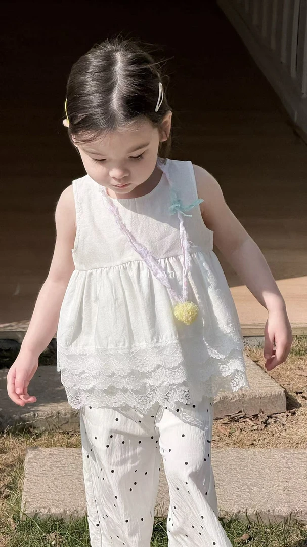 【YIYAYA】25夏～女童三层花边背心5361 汉服
