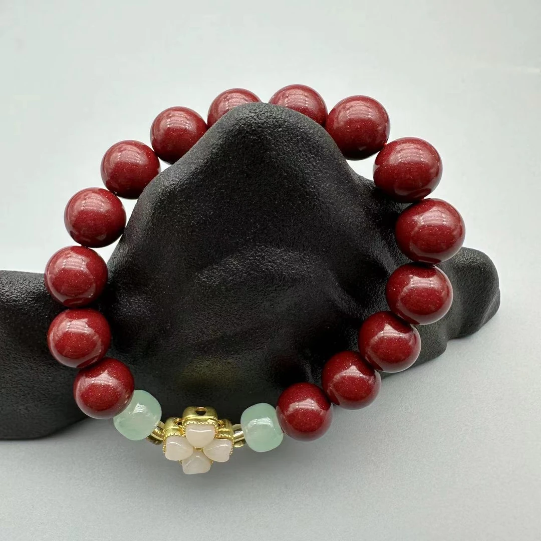 含辰砂工艺品GA303紫色DIY10mm单圈