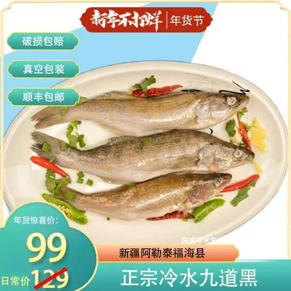 新疆阿勒泰冷水鱼 | 福海九道黑鱼 | 新鲜直达 | 高品质水产品