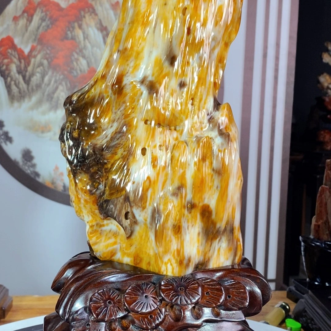 硅化玉未镶嵌珠宝奇石