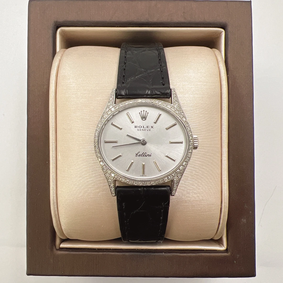 99新 Rolex/劳力士 劳力士 10965白金手动后钻赠送表带赠送手链