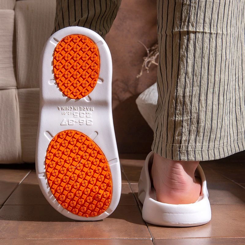 浴室防滑防摔凉拖鞋女居家夏季防臭室内家居软底中老年人凉拖男款