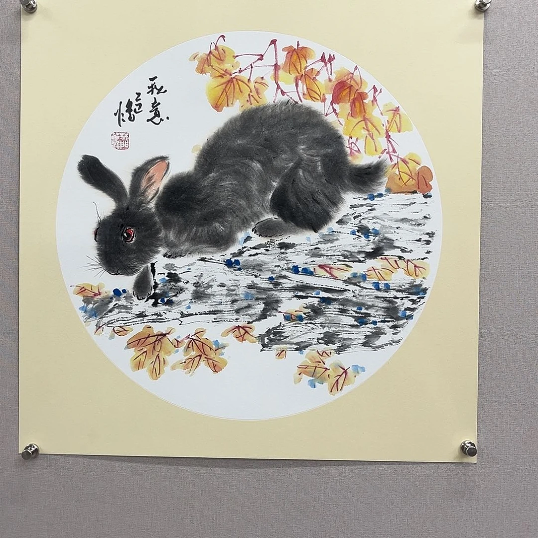 国画艺术家真人手绘