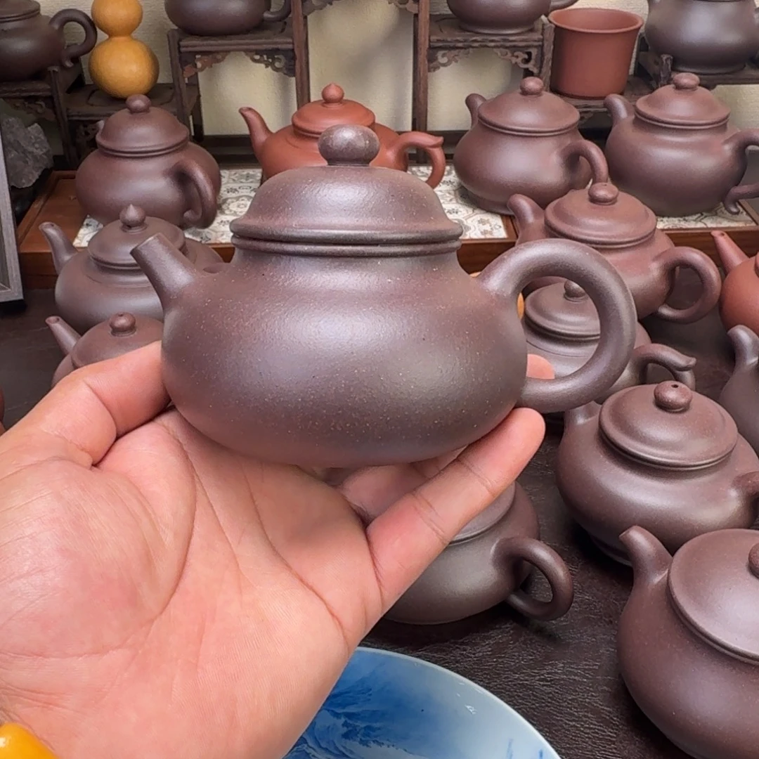 颜***郎茶壶紫砂原矿紫泥容天260cc