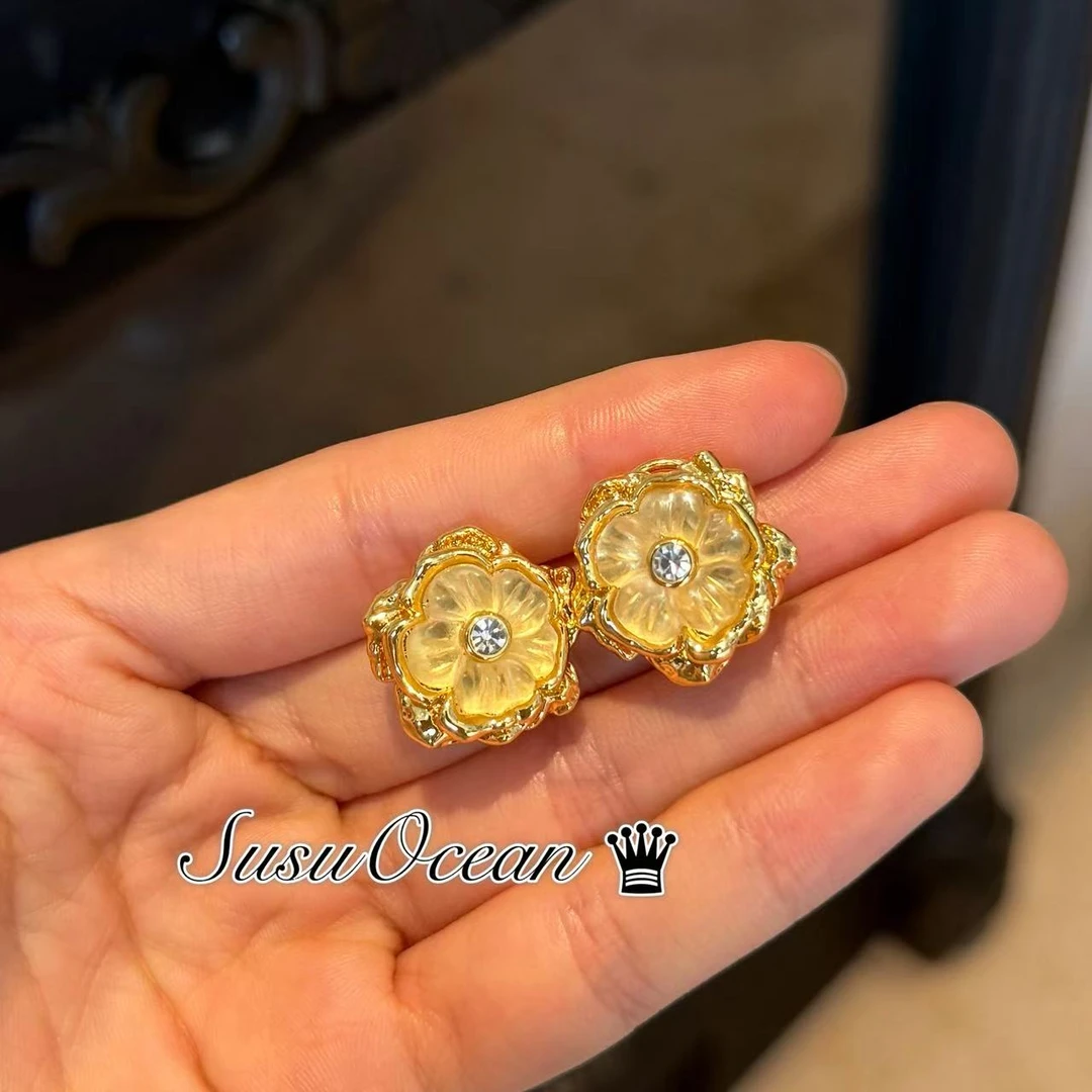 铜合金仿水晶耳饰 【1528】《山茶女》经典珍藏SusuOcean