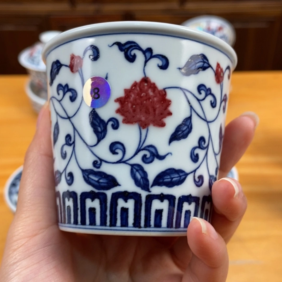 手绘现代茶具非古董