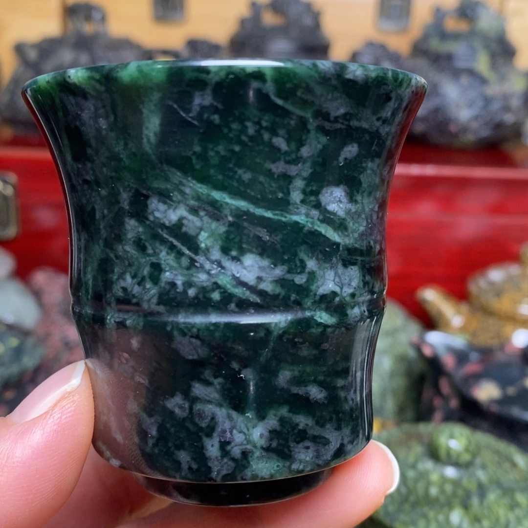 藏玉药王石福利款竹节杯100cc