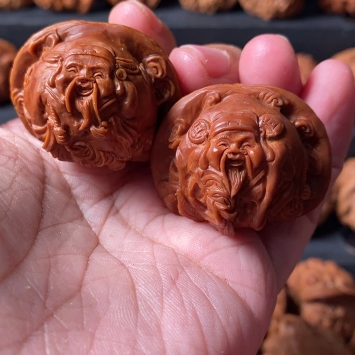 文玩核桃把件财神