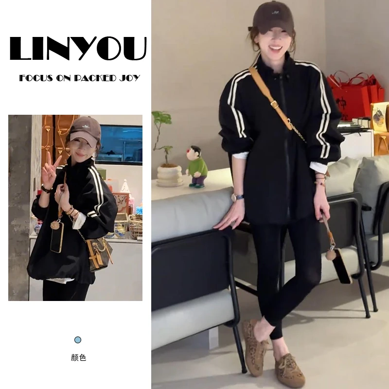 2025秋季新款百搭显瘦气质外套女士休闲运动简约长袖上衣时尚女装