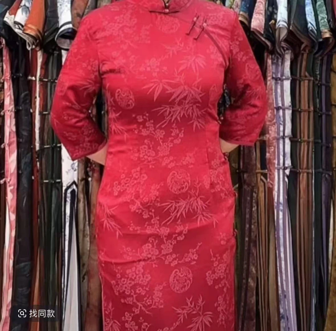 【红梅竹秀】2024新款复古百搭优雅大方日常淑女旗袍