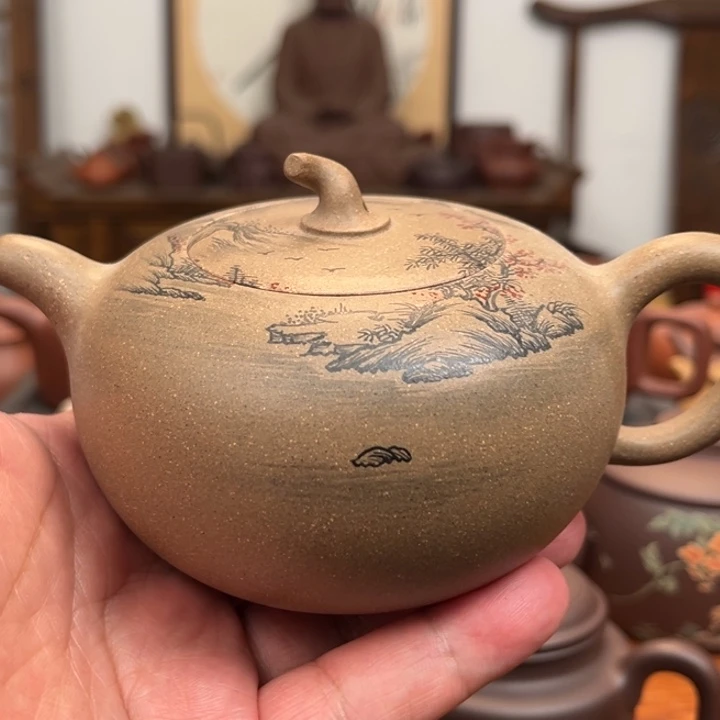 紫砂泥瓜趣老青段容量300cc