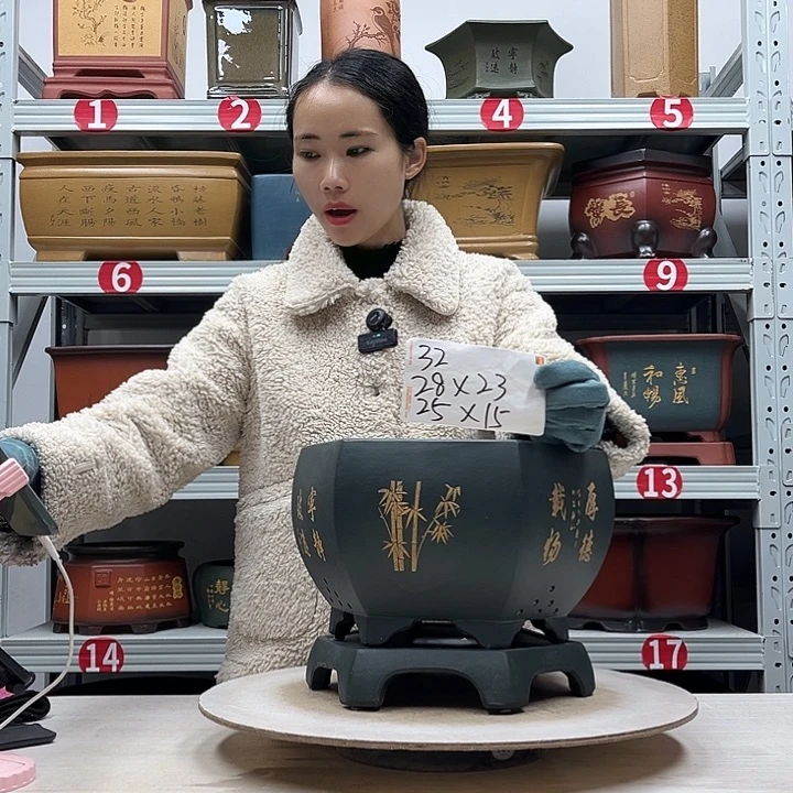 紫砂花盆紫砂花盆