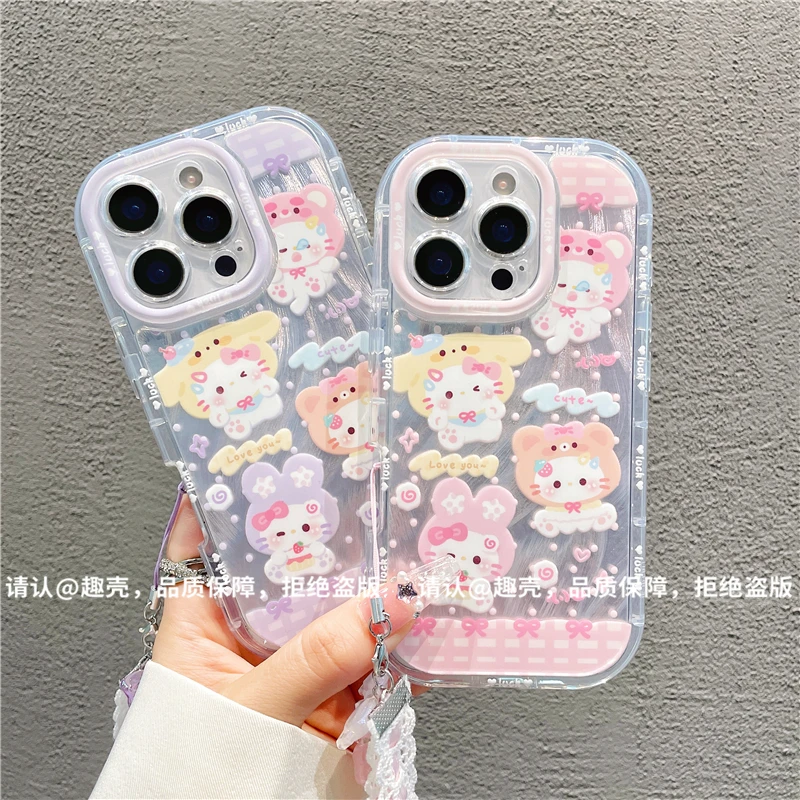 泡芙羽纱适用苹果16/iPhone/华为荣耀/OPPO/VIVO/小米/手机壳爆款