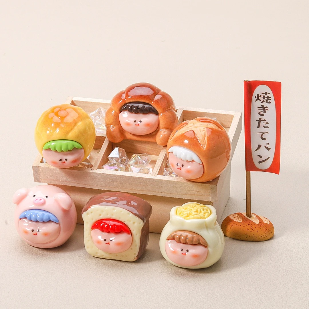 【九宫格】莉莉丝早餐包 可爱树脂DIY车载摆件对对碰