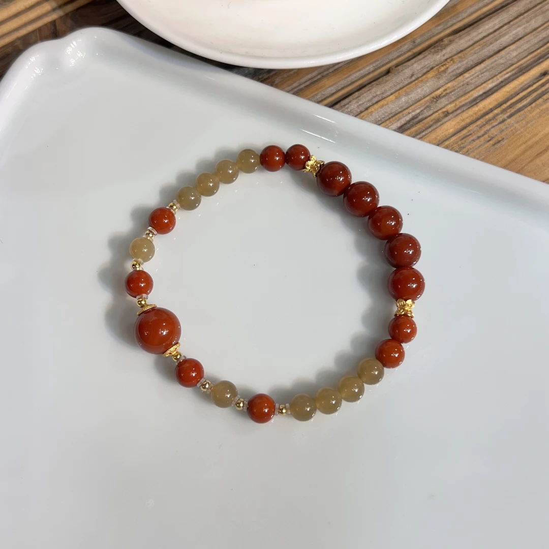 06且末糖南红单圈手链手串