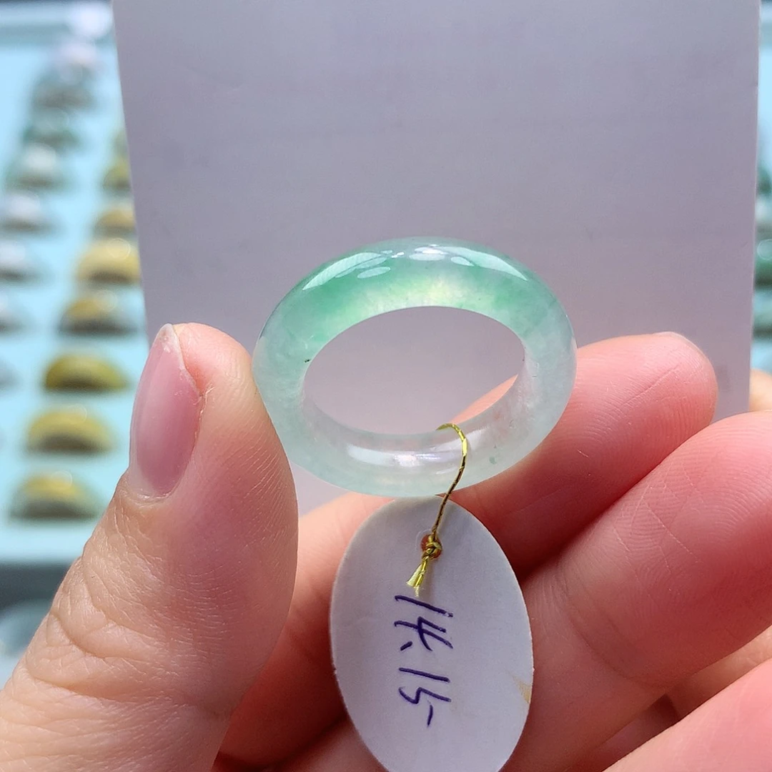 未镶嵌戒指翡翠1415圈
