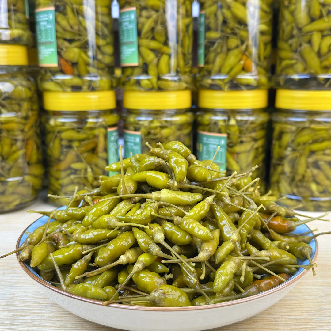 酸辣野山椒新鲜小米辣泡椒烤鱼佐料椒黄白米辣朝天椒下饭菜辣子