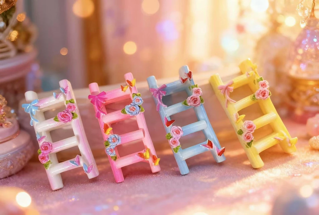 【定制款】彩梯花蝶树脂配件手工DIY