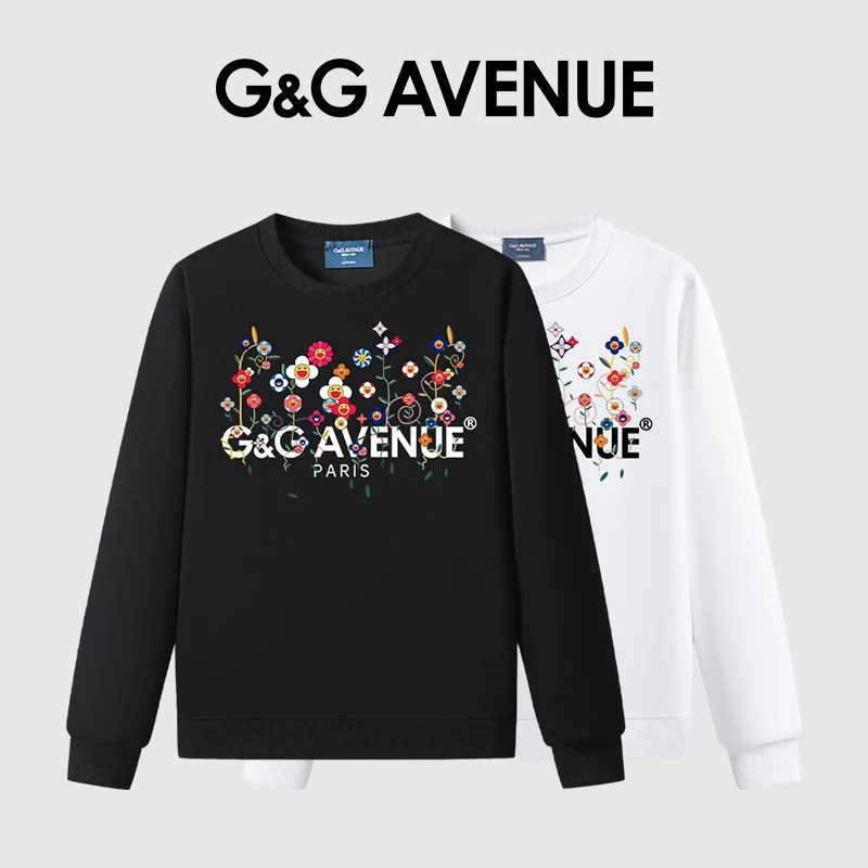 法国G&G AVENUE潮流新款时尚休闲高级圆领卫衣男女同款-GW2523048