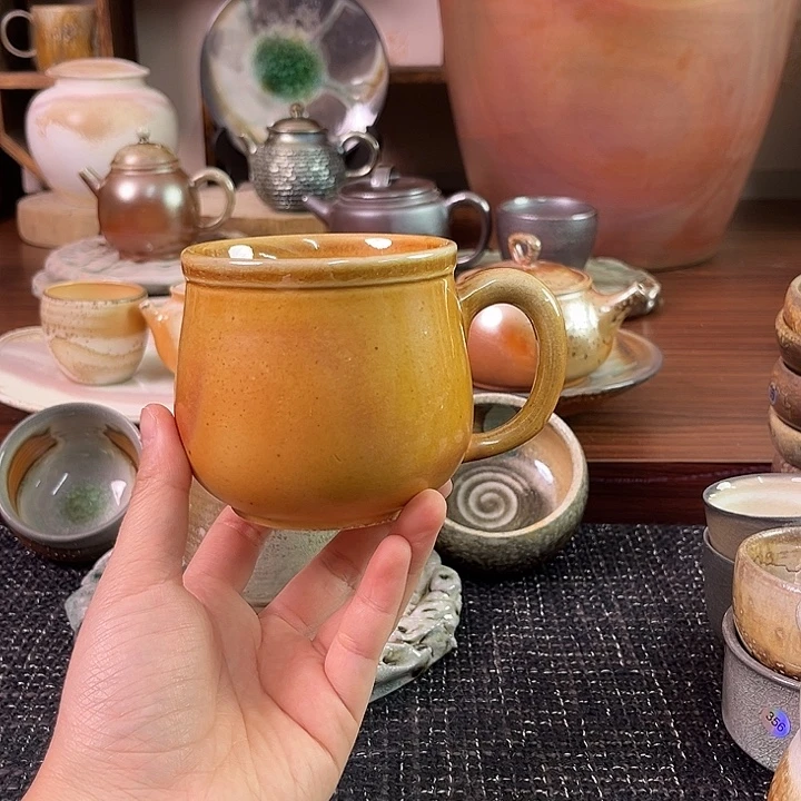 柴烧中白泥微瑕马克杯