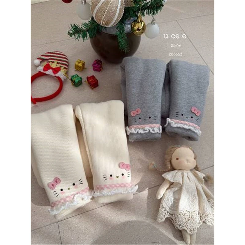 釉兮·25冬~花边加厚打底裤265553（童装汉服）