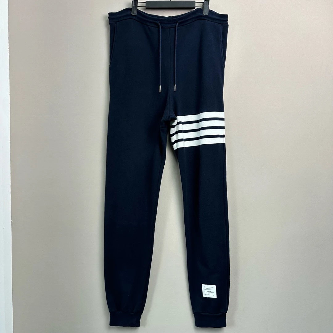 99新 THOMBROWNE Tb蓝色针织卫裤/4码/公价5350