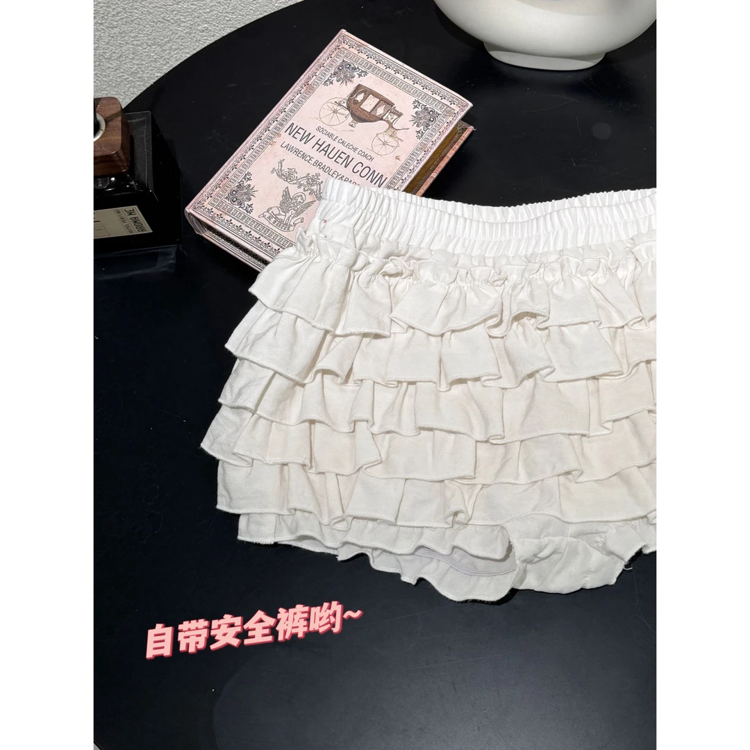 瑞茜·威瑟斯 千层蛋糕 夏季纯欲风显高显瘦裙裤百搭短裙R6082-3H